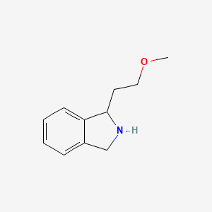 molecular formula C11H15NO B2396327 1H-Isoindole, 2,3-dihydro-1-(2-methoxyethyl)- CAS No. 127797-17-5