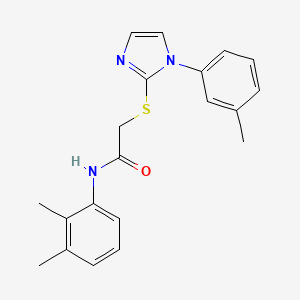 N-(2,3-dimethylphenyl)-2-[1-(3-methylphenyl)imidazol-2-yl]sulfanylacetamide