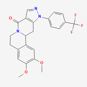 2,3-dimethoxy-11-[4-(trifluoromethyl)phenyl]-5,11,12,12a-tetrahydropyrazolo[3',4':4,5]pyrido[2,1-a]isoquinolin-8(6H)-one