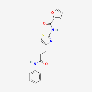 N-(4-(3-oxo-3-(phenylamino)propyl)thiazol-2-yl)furan-2-carboxamide