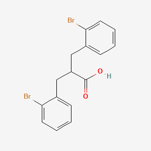 molecular formula C16H14Br2O2 B2396382 3-(2-溴苯基)-2-[(2-溴苯基)甲基]丙酸 CAS No. 55223-23-9