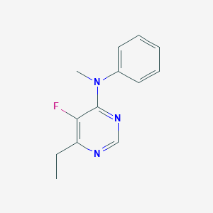 molecular formula C13H14FN3 B2396395 6-Ethyl-5-fluoro-N-methyl-N-phenylpyrimidin-4-amine CAS No. 2415570-34-0