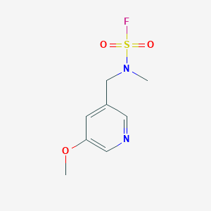 molecular formula C8H11FN2O3S B2396404 N-[(5-Methoxypyridin-3-yl)methyl]-N-methylsulfamoyl fluoride CAS No. 2411257-61-7