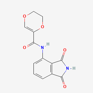 N-(1,3-dioxoisoindol-4-yl)-2,3-dihydro-1,4-dioxine-5-carboxamide