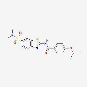 N-(6-(N,N-dimethylsulfamoyl)benzo[d]thiazol-2-yl)-4-isopropoxybenzamide