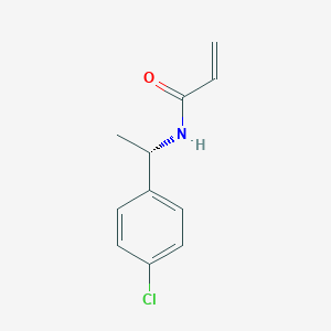 molecular formula C11H12ClNO B2396422 N-[(1S)-1-(4-chlorophenyl)ethyl]prop-2-enamide CAS No. 1568017-69-5