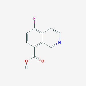 molecular formula C10H6FNO2 B2396426 5-氟异喹啉-8-羧酸 CAS No. 1369177-56-9