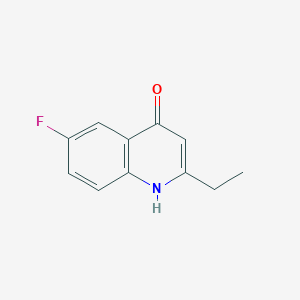molecular formula C11H10FNO B2396427 2-Ethyl-6-fluoro-1,4-dihydroquinolin-4-one CAS No. 135077-31-5