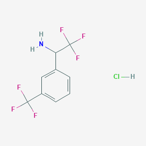 2,2,2-Trifluoro-1-[3-(trifluoromethyl)phenyl]ethan-1-amine hydrochloride