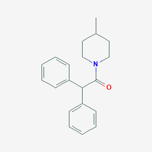 molecular formula C20H23NO B239643 1-(4-Methylpiperidin-1-yl)-2,2-diphenylethanone 