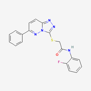 N-(2-fluorophenyl)-2-[(6-phenyl-[1,2,4]triazolo[4,3-b]pyridazin-3-yl)sulfanyl]acetamide