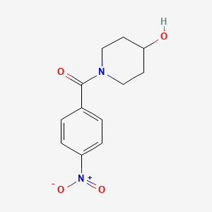 molecular formula C12H14N2O4 B2396439 (4-羟基哌啶-1-基)-(4-硝基苯基)甲酮 CAS No. 76716-48-8