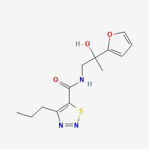 N-(2-(furan-2-yl)-2-hydroxypropyl)-4-propyl-1,2,3-thiadiazole-5-carboxamide