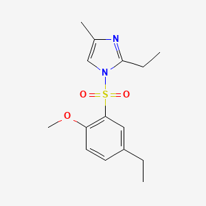 2-Ethyl-1-(5-ethyl-2-methoxyphenyl)sulfonyl-4-methylimidazole
