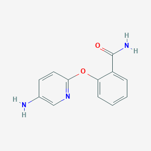 2-[(5-Aminopyridin-2-yl)oxy]benzamide