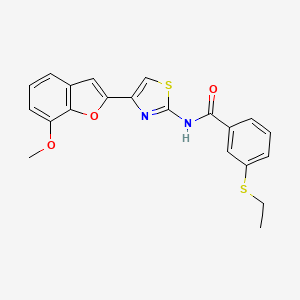 3-(ethylthio)-N-(4-(7-methoxybenzofuran-2-yl)thiazol-2-yl)benzamide
