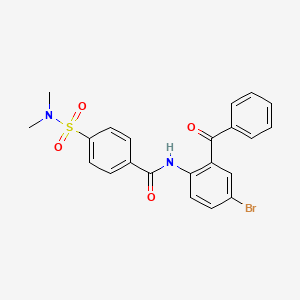 molecular formula C22H19BrN2O4S B2396482 N-(2-benzoyl-4-bromophenyl)-4-(dimethylsulfamoyl)benzamide CAS No. 313529-34-9