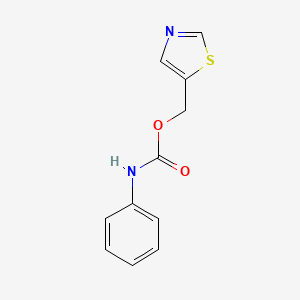 molecular formula C11H10N2O2S B2396501 1,3-thiazol-5-ylmethyl N-phenylcarbamate CAS No. 338981-75-2