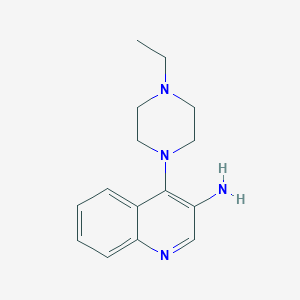 molecular formula C15H20N4 B2396504 4-(4-Ethylpiperazin-1-YL)quinolin-3-amine CAS No. 1916531-22-0