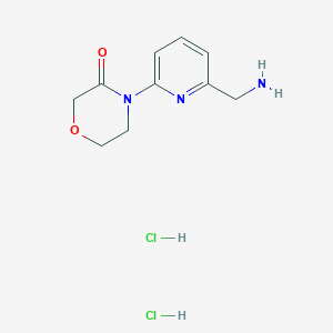 4-[6-(Aminomethyl)pyridin-2-yl]morpholin-3-one dihydrochloride