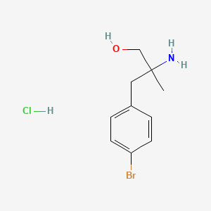 molecular formula C10H15BrClNO B2396513 2-Amino-3-(4-bromophenyl)-2-methylpropan-1-ol hydrochloride CAS No. 2059927-62-5