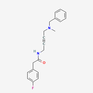 N-(4-(benzyl(methyl)amino)but-2-yn-1-yl)-2-(4-fluorophenyl)acetamide