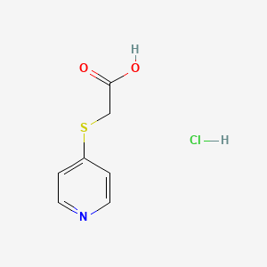 (4-Pyridinylsulfanyl)acetic acid hydrochloride