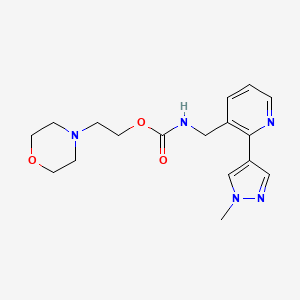2-morpholinoethyl ((2-(1-methyl-1H-pyrazol-4-yl)pyridin-3-yl)methyl)carbamate