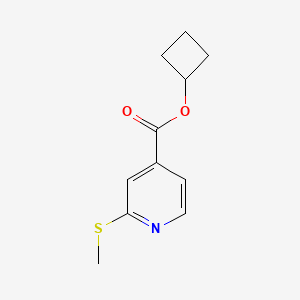 Cyclobutyl 2-(methylsulfanyl)pyridine-4-carboxylate