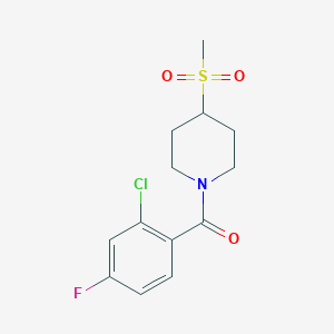 (2-Chloro-4-fluorophenyl)(4-(methylsulfonyl)piperidin-1-yl)methanone