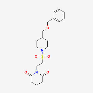 1-(2-((4-((Benzyloxy)methyl)piperidin-1-yl)sulfonyl)ethyl)piperidine-2,6-dione