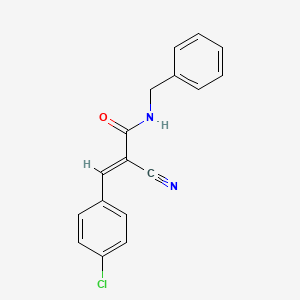 (E)-N-benzyl-3-(4-chlorophenyl)-2-cyanoprop-2-enamide