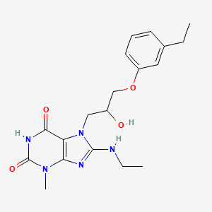 8-(ethylamino)-7-(3-(3-ethylphenoxy)-2-hydroxypropyl)-3-methyl-1H-purine-2,6(3H,7H)-dione