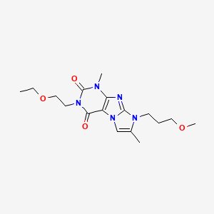 3-(2-ethoxyethyl)-8-(3-methoxypropyl)-1,7-dimethyl-1H-imidazo[2,1-f]purine-2,4(3H,8H)-dione