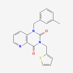 1-(3-methylbenzyl)-3-(thiophen-2-ylmethyl)pyrido[3,2-d]pyrimidine-2,4(1H,3H)-dione