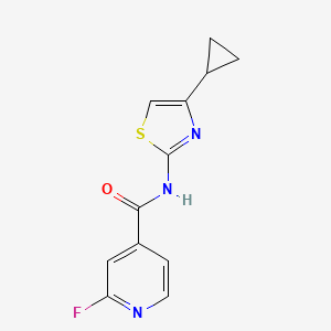 N-(4-cyclopropyl-1,3-thiazol-2-yl)-2-fluoropyridine-4-carboxamide
