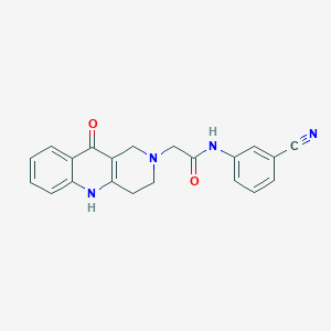 molecular formula C21H18N4O2 B2396554 N-(3-cyanophenyl)-2-(10-oxo-3,4-dihydrobenzo[b][1,6]naphthyridin-2(1H,5H,10H)-yl)acetamide CAS No. 1251613-00-9