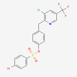 4-{[3-Chloro-5-(trifluoromethyl)-2-pyridinyl]methyl}phenyl 4-bromobenzenesulfonate