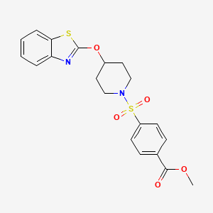 Methyl 4-((4-(benzo[d]thiazol-2-yloxy)piperidin-1-yl)sulfonyl)benzoate
