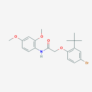 2-(4-bromo-2-(tert-butyl)phenoxy)-N-(2,4-dimethoxyphenyl)acetamide