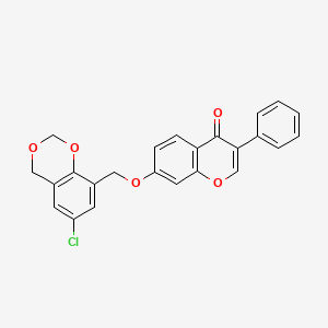 molecular formula C24H17ClO5 B2396588 7-((6-chloro-4H-benzo[d][1,3]dioxin-8-yl)methoxy)-3-phenyl-4H-chromen-4-one CAS No. 618390-49-1