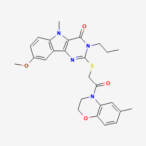 Methyl 4-[({5-[5-(acetylamino)-3-methylisoxazol-4-yl]-2-methylphenyl}sulfonyl)amino]benzoate