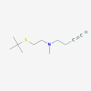 molecular formula C11H21NS B2396600 N-(2-Tert-butylsulfanylethyl)-N-methylbut-3-yn-1-amine CAS No. 2273354-38-2