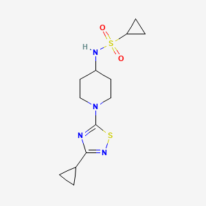 N-[1-(3-cyclopropyl-1,2,4-thiadiazol-5-yl)piperidin-4-yl]cyclopropanesulfonamide