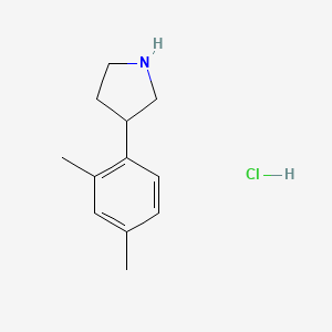 molecular formula C12H18ClN B2396612 3-(2,4-Dimethylphenyl)pyrrolidine hydrochloride CAS No. 1798739-01-1