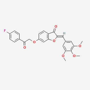 (Z)-6-(2-(4-fluorophenyl)-2-oxoethoxy)-2-(3,4,5-trimethoxybenzylidene)benzofuran-3(2H)-one