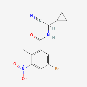 5-Bromo-N-[cyano(cyclopropyl)methyl]-2-methyl-3-nitrobenzamide