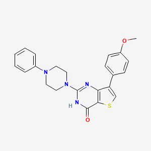 7-(4-methoxyphenyl)-2-(4-phenylpiperazin-1-yl)thieno[3,2-d]pyrimidin-4(3H)-one