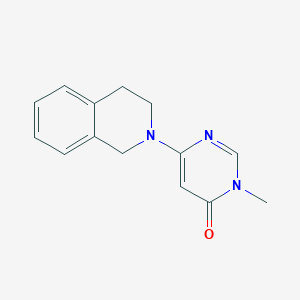 3-Methyl-6-(1,2,3,4-tetrahydroisoquinolin-2-yl)-3,4-dihydropyrimidin-4-one
