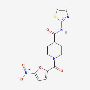 1-(5-nitrofuran-2-carbonyl)-N-(thiazol-2-yl)piperidine-4-carboxamide